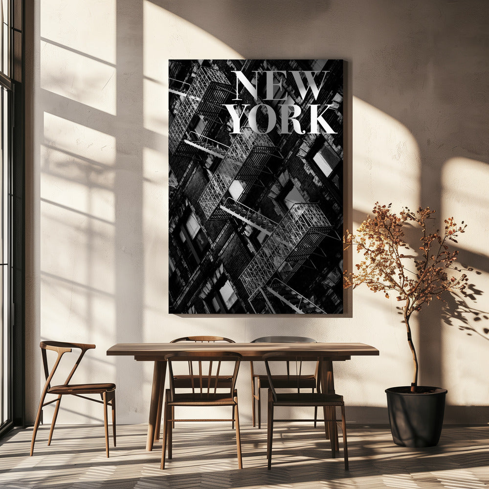 Brandstegar i New York | Canvas