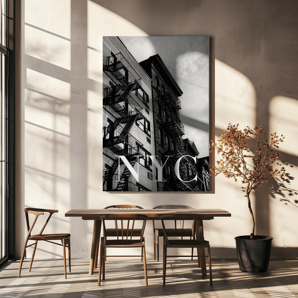 Brandtrappor i New York City 2 | Canvas