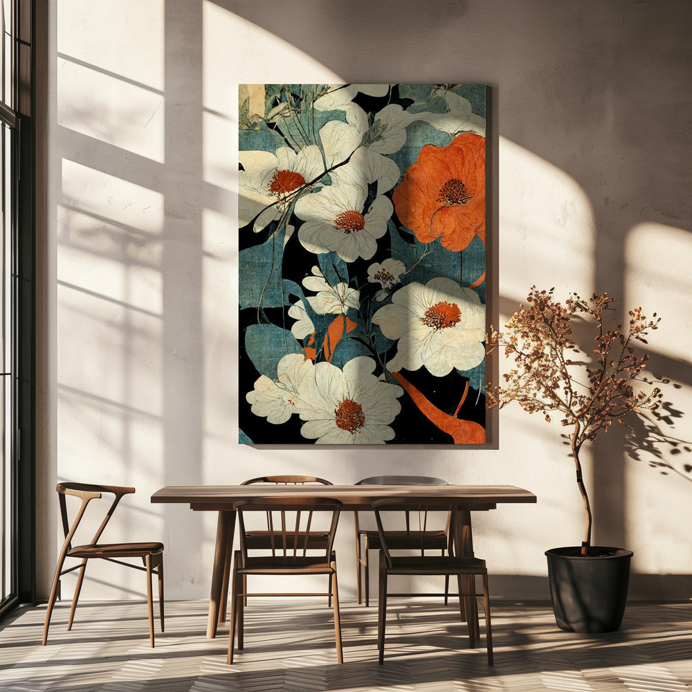 Asiatiska blommor | Canvas