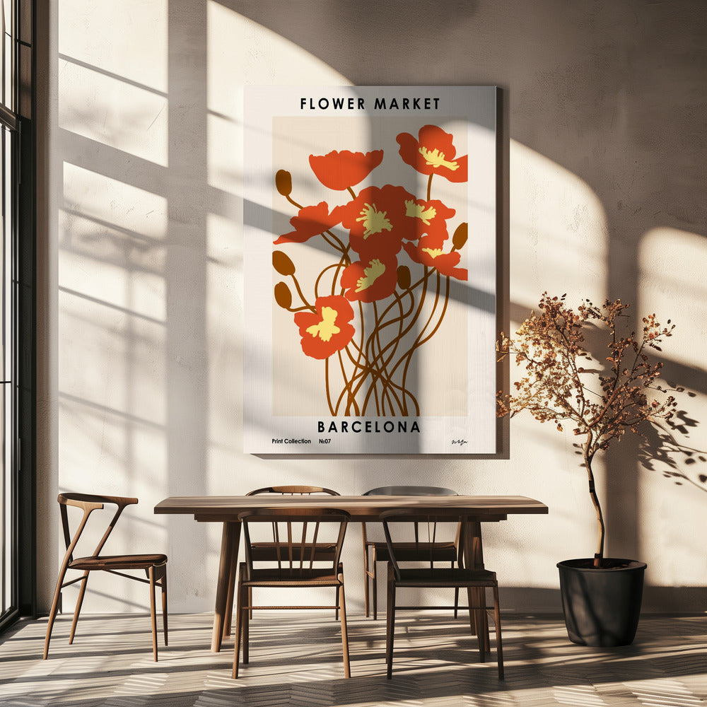 Blomstermarknaden. Barcelona | Canvas