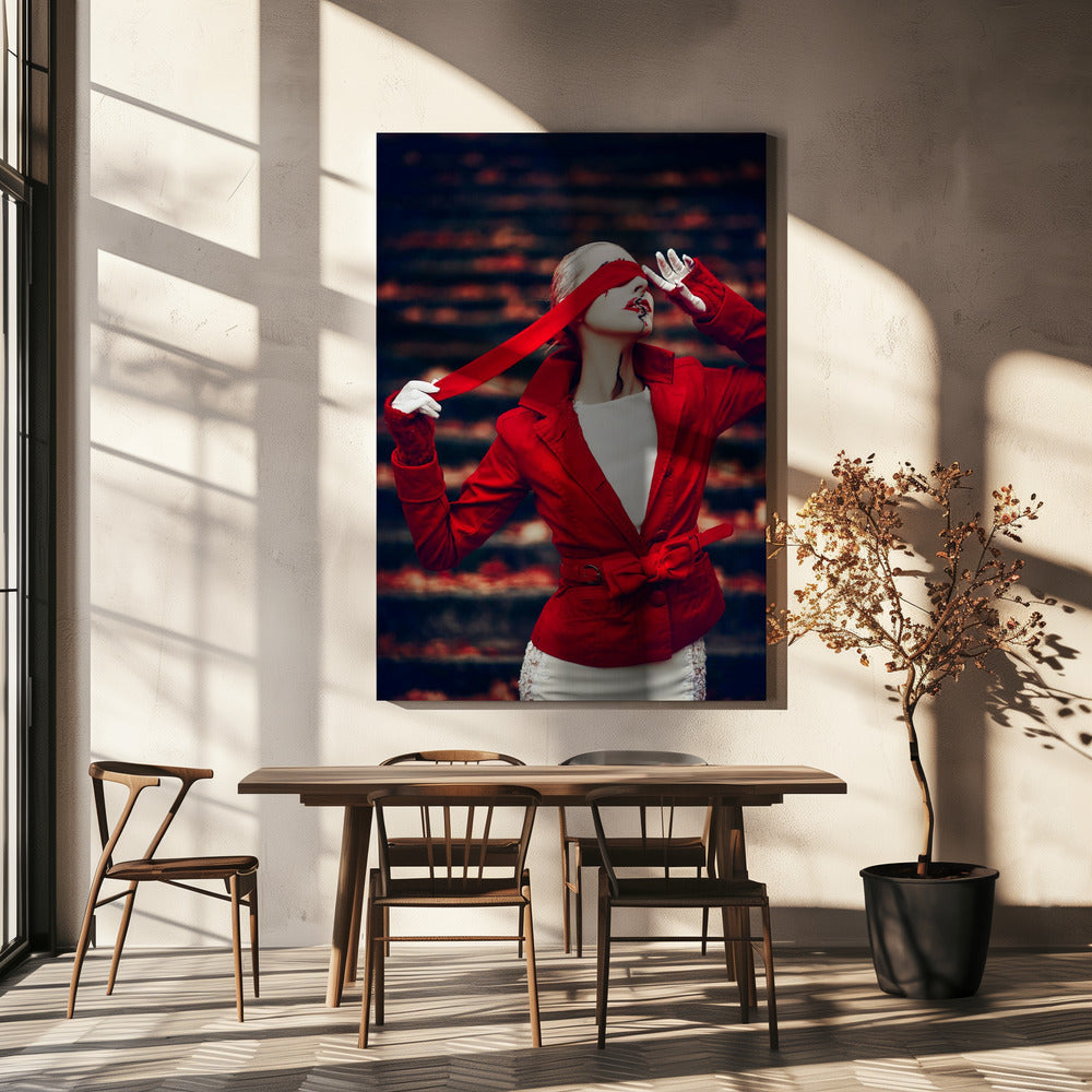 Crimson Veil | Canvas