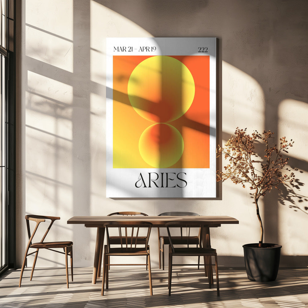 Gradientcirklar i orange nyanser | Canvas