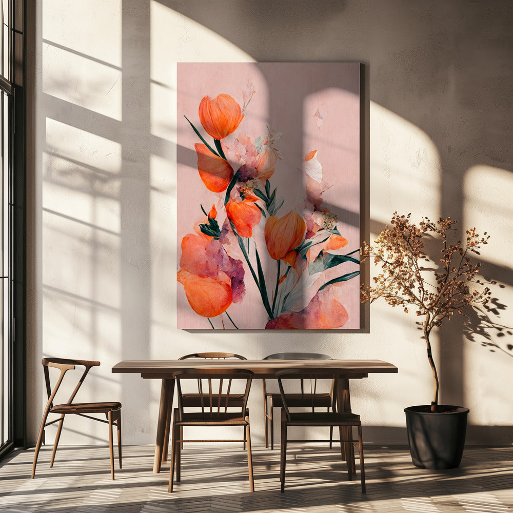 Orangea tulpaner | Canvas