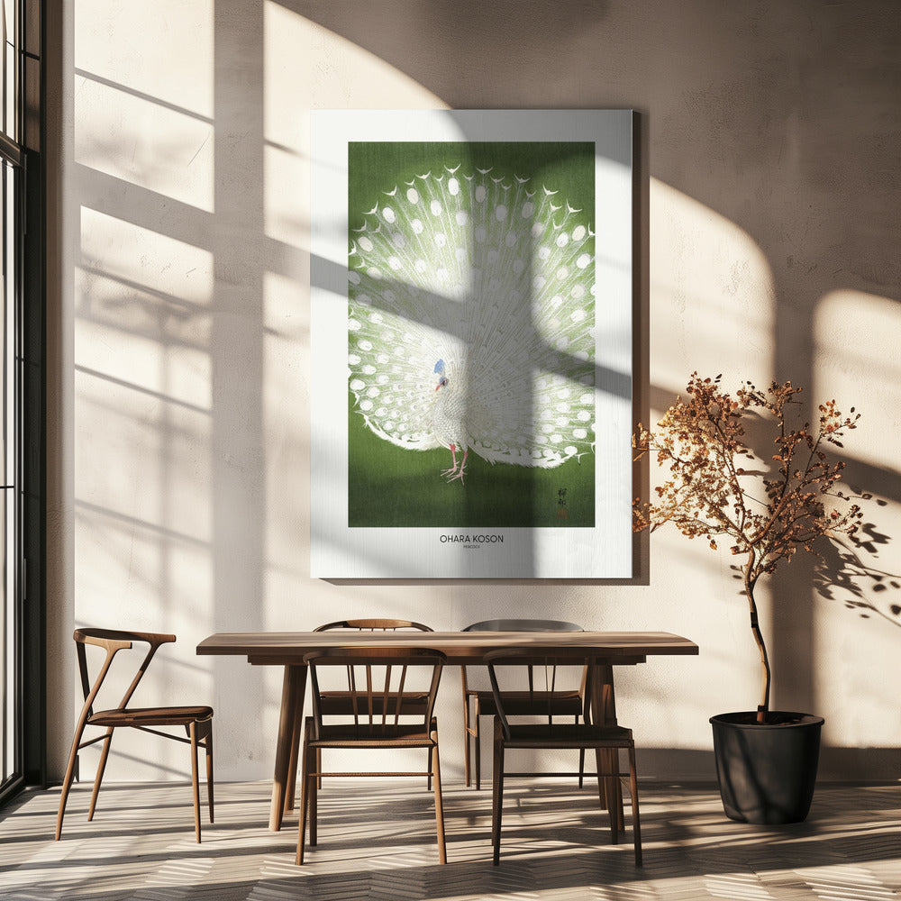 Påfågel - Beskuren | Canvas