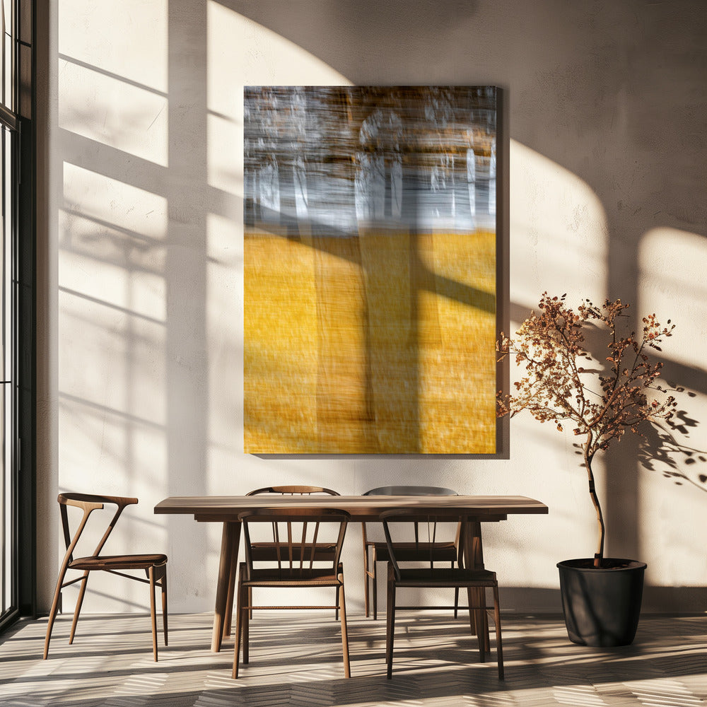 Gula löv västanvind | Canvas