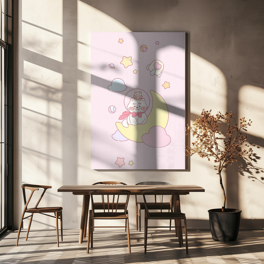 Dog and Hamster in space | Canvas