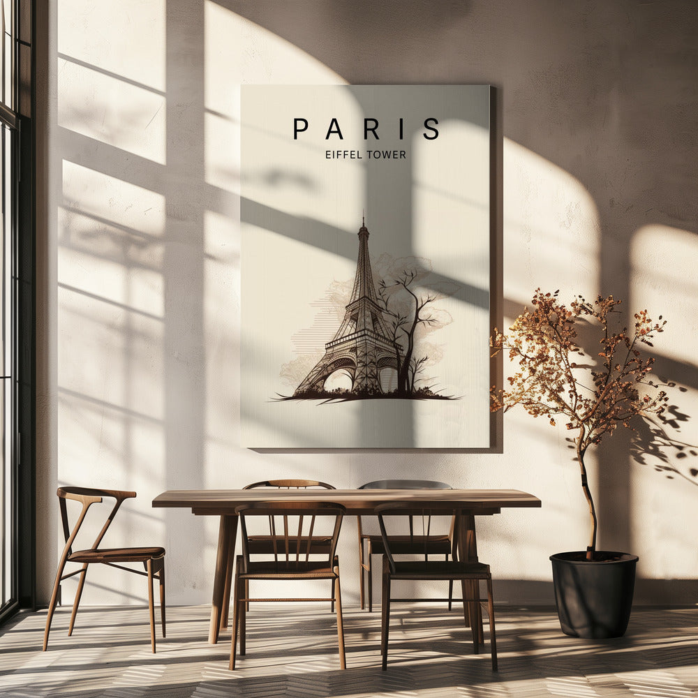 Eiffeltornet i Paris | Canvastavla