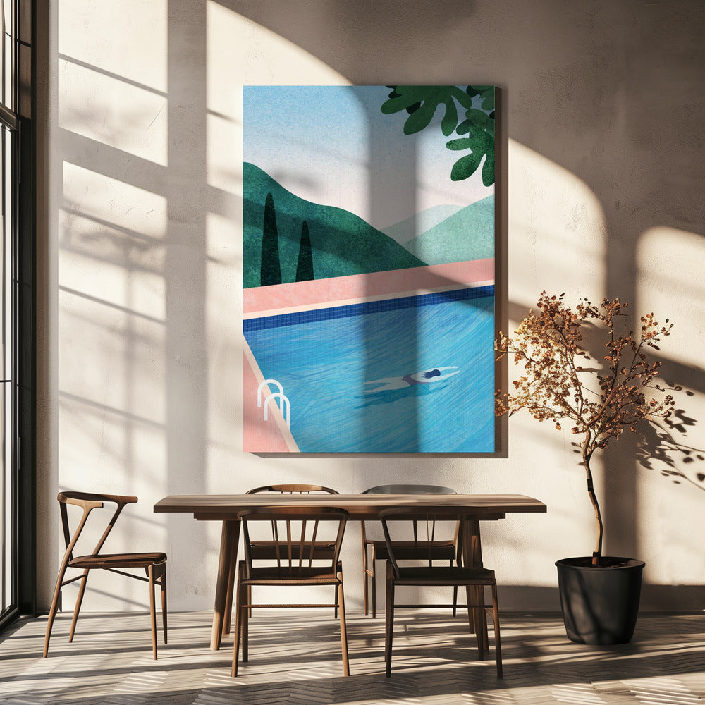 Simbassäng ii | Canvas