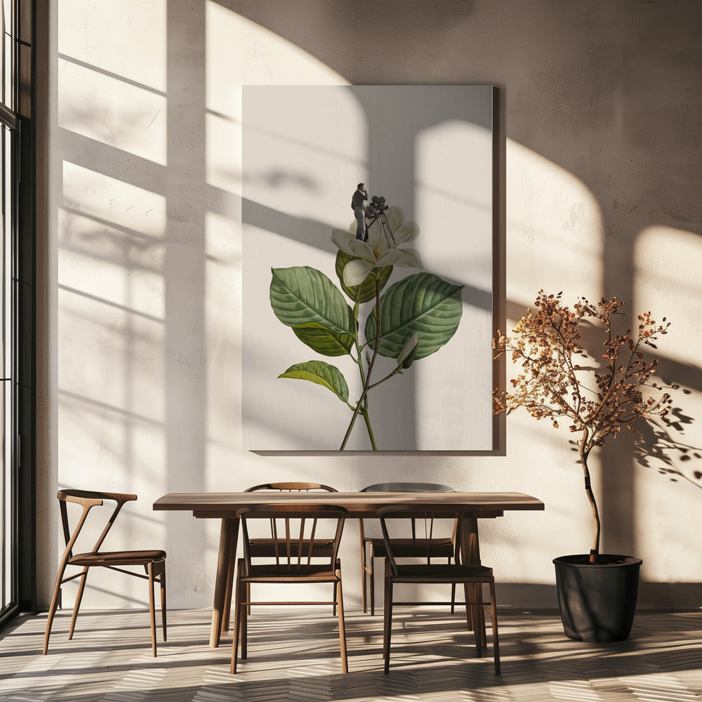 Botanisk vintagekameraman | Canvas