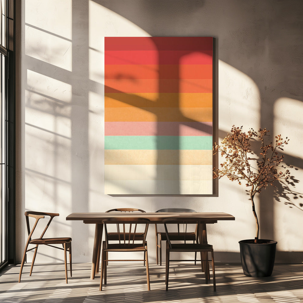 Rainbow Chevrons | Canvas