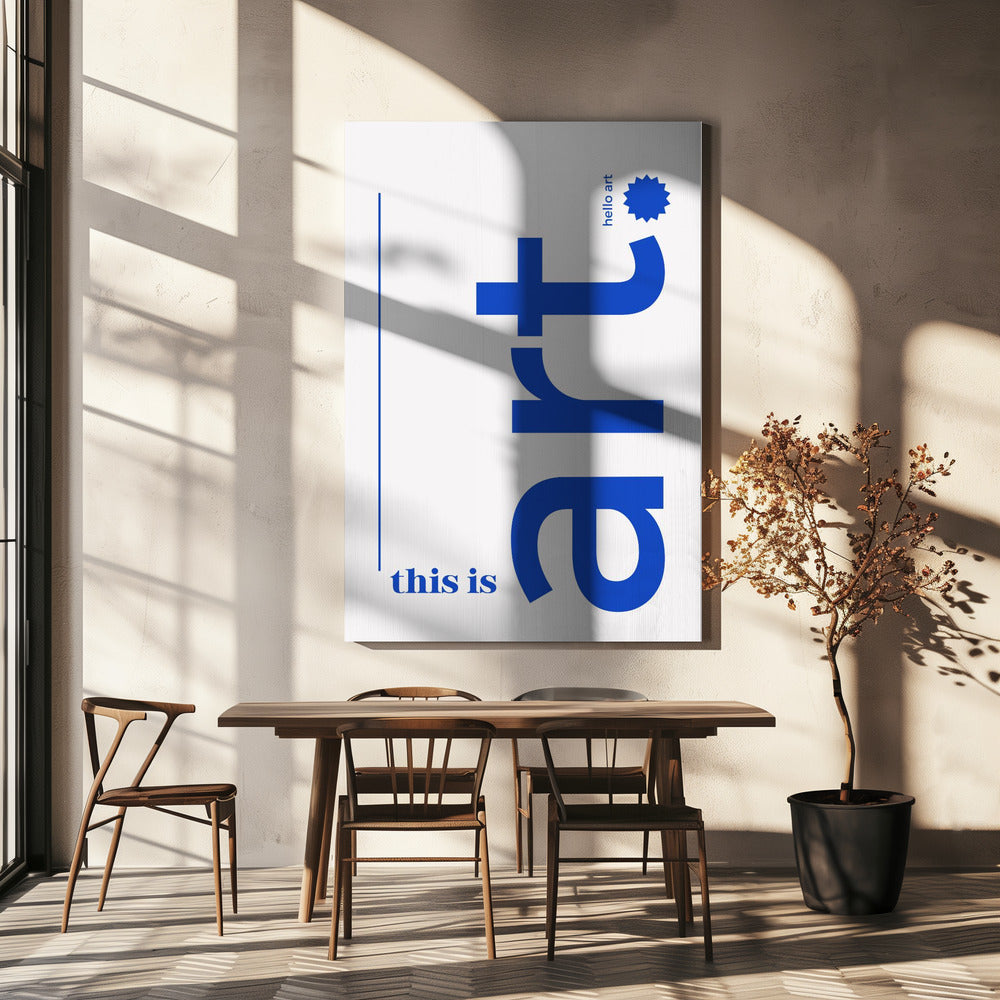 Ciao tipografia audace | Stampe su Tela