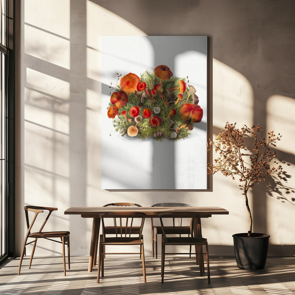 Studie av svampar (1880) Porträttläge | Canvas