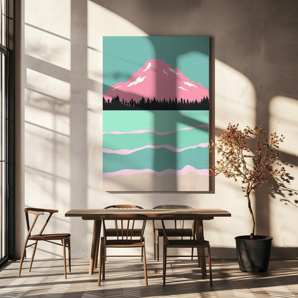 Minimalistiska berg #1 | Canvas
