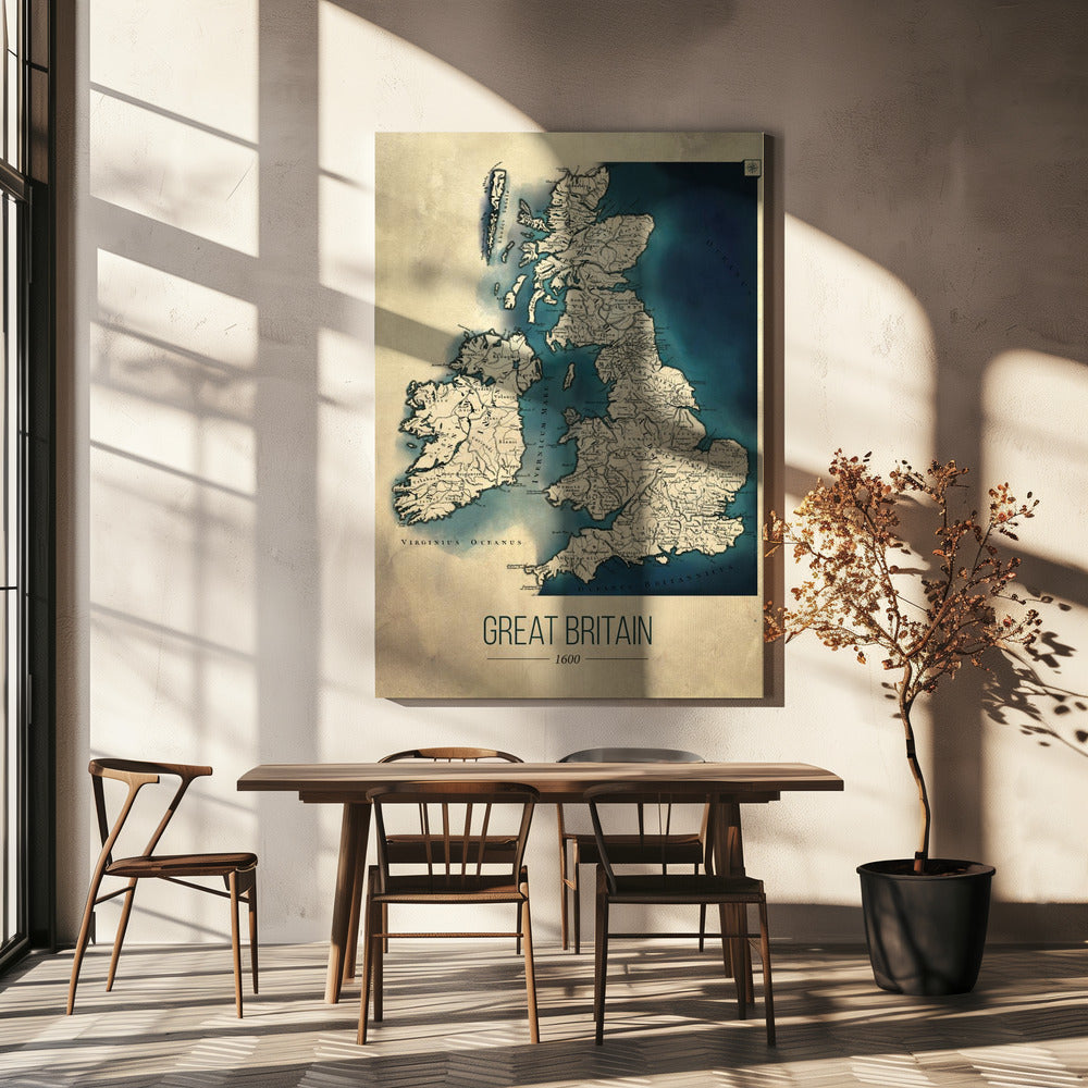 Karta över Storbritannien | Canvas