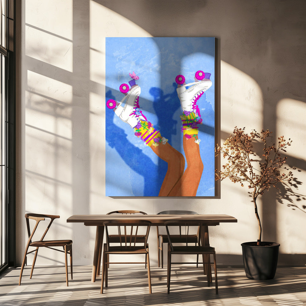 Skateboard som en tjej | Canvas