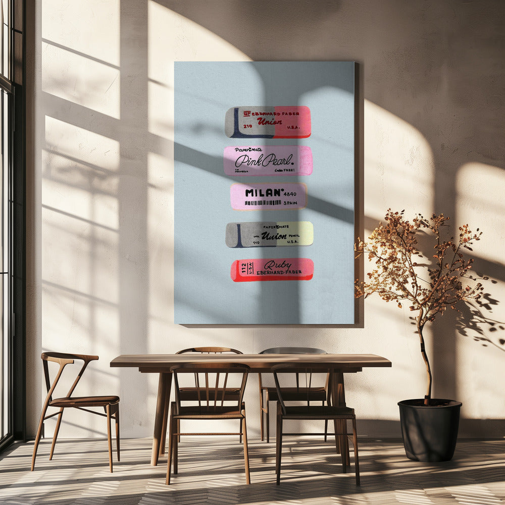 Konsttryck med suddgummin | Canvas
