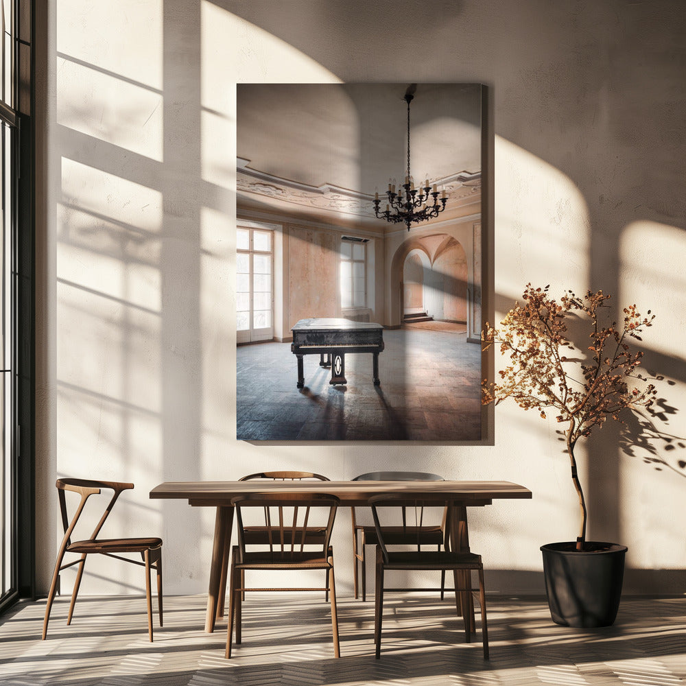 Piano i ett övergivet slott | Canvas