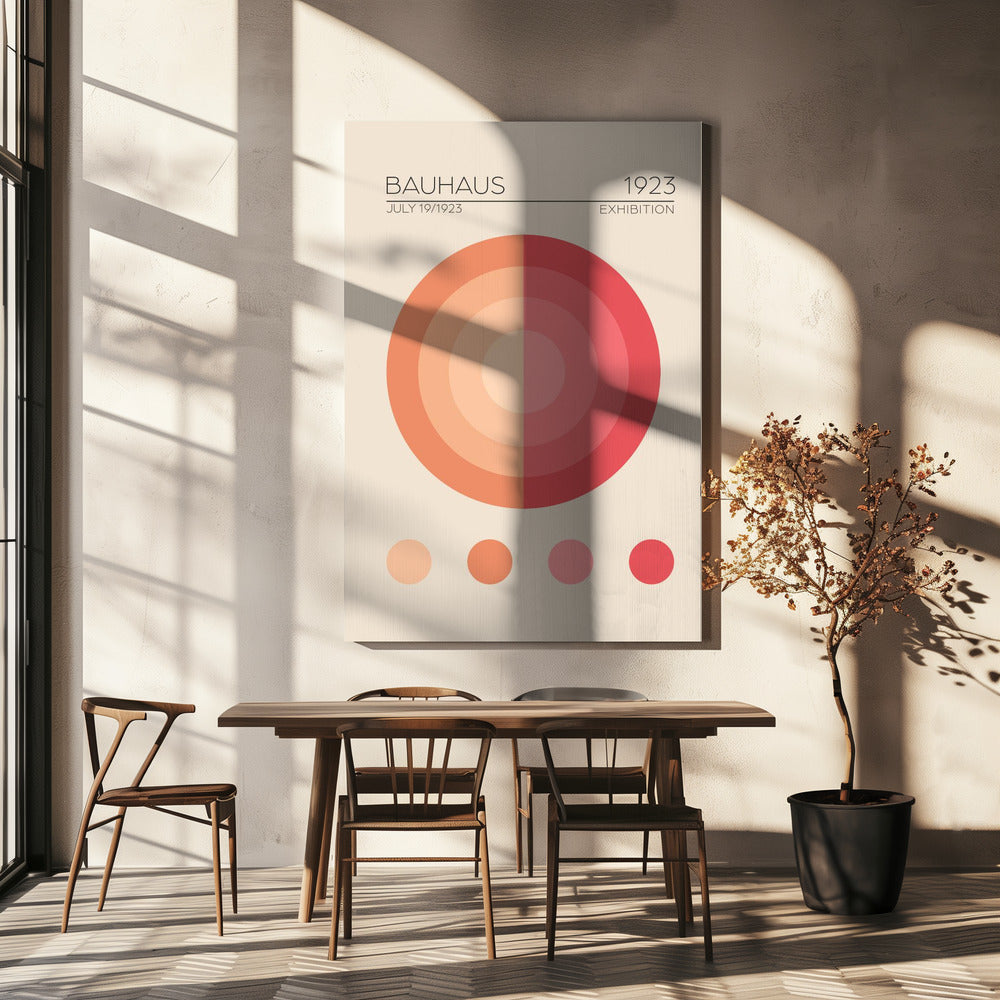 Bauhaus rosa lägenhet | Canvas