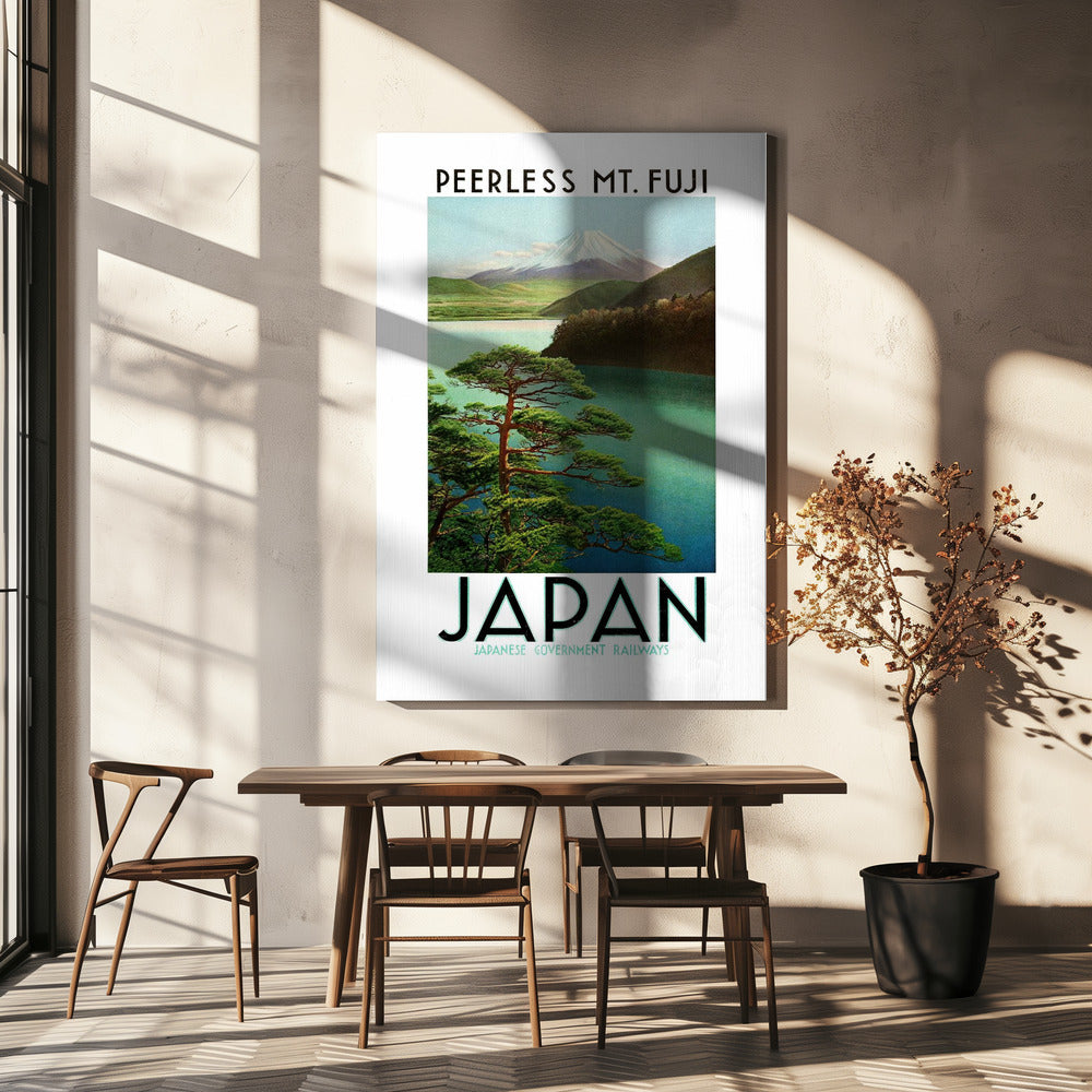 Reseaffisch från 1930-talet, japanska järnvägar | Canvas