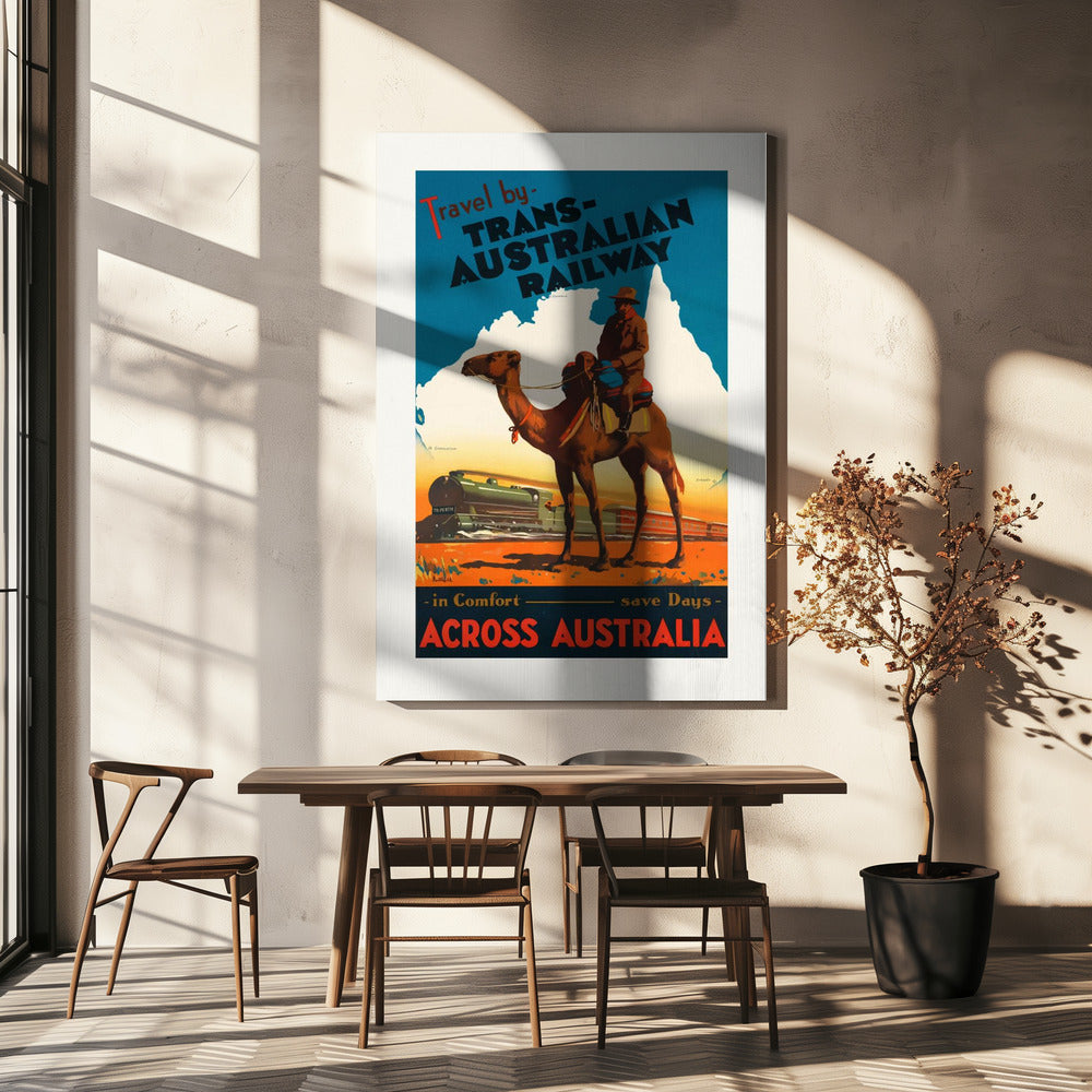 Transaustraliska järnvägen Poster | Canvas