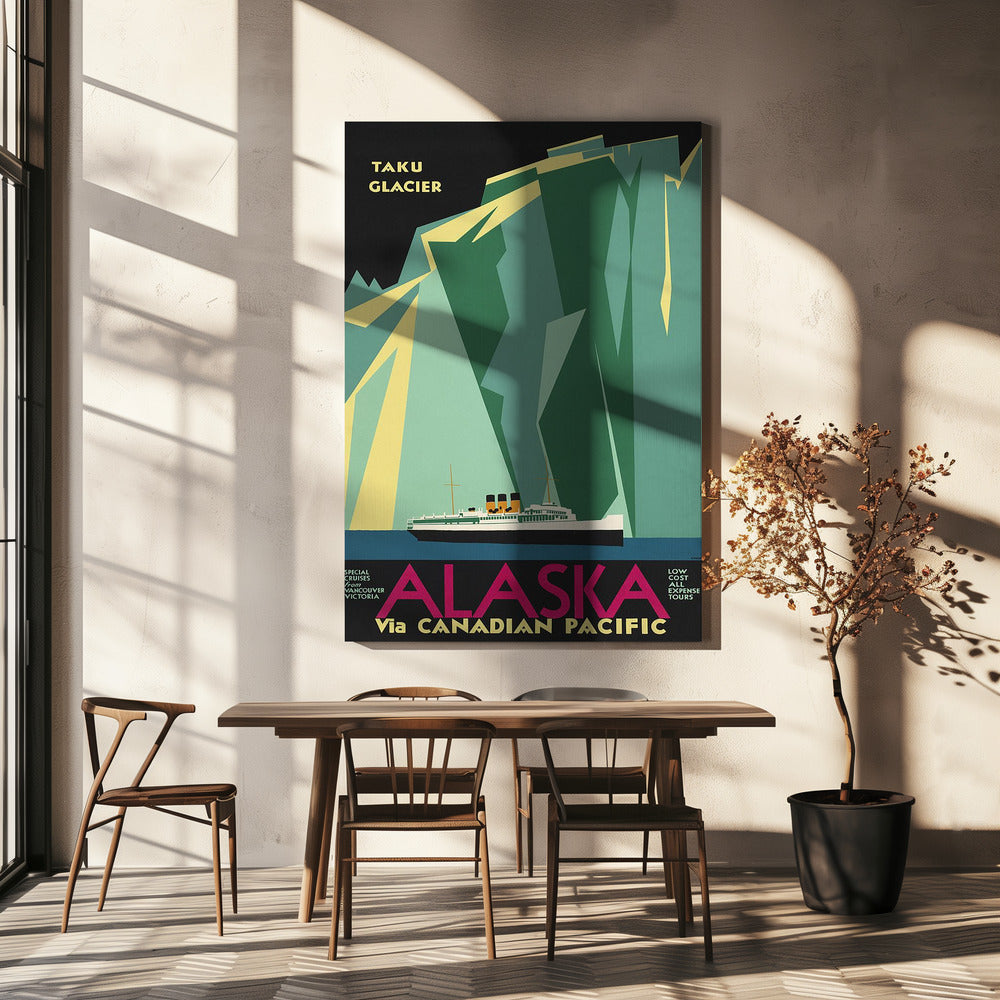 Alaska via Kanadensiska Stilla havet. Taku-glaciären - Ingen gräns | Canvas