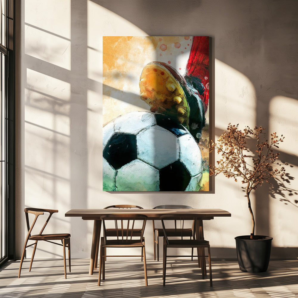 Fotboll 1 sportkonst | Canvas