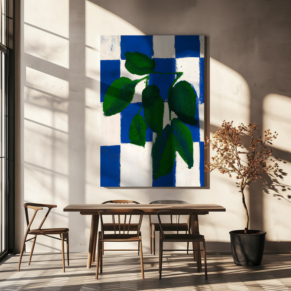 Rutig grönska | Canvas