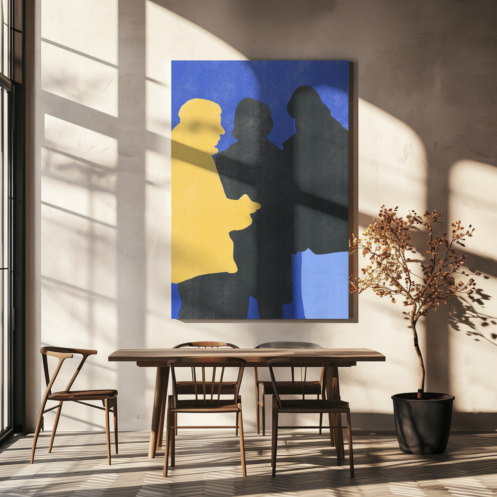 silhouettes of people | Canvas