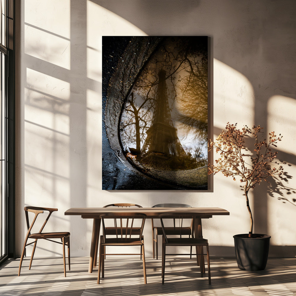Eiffeltornets reflektion | Canvastavla