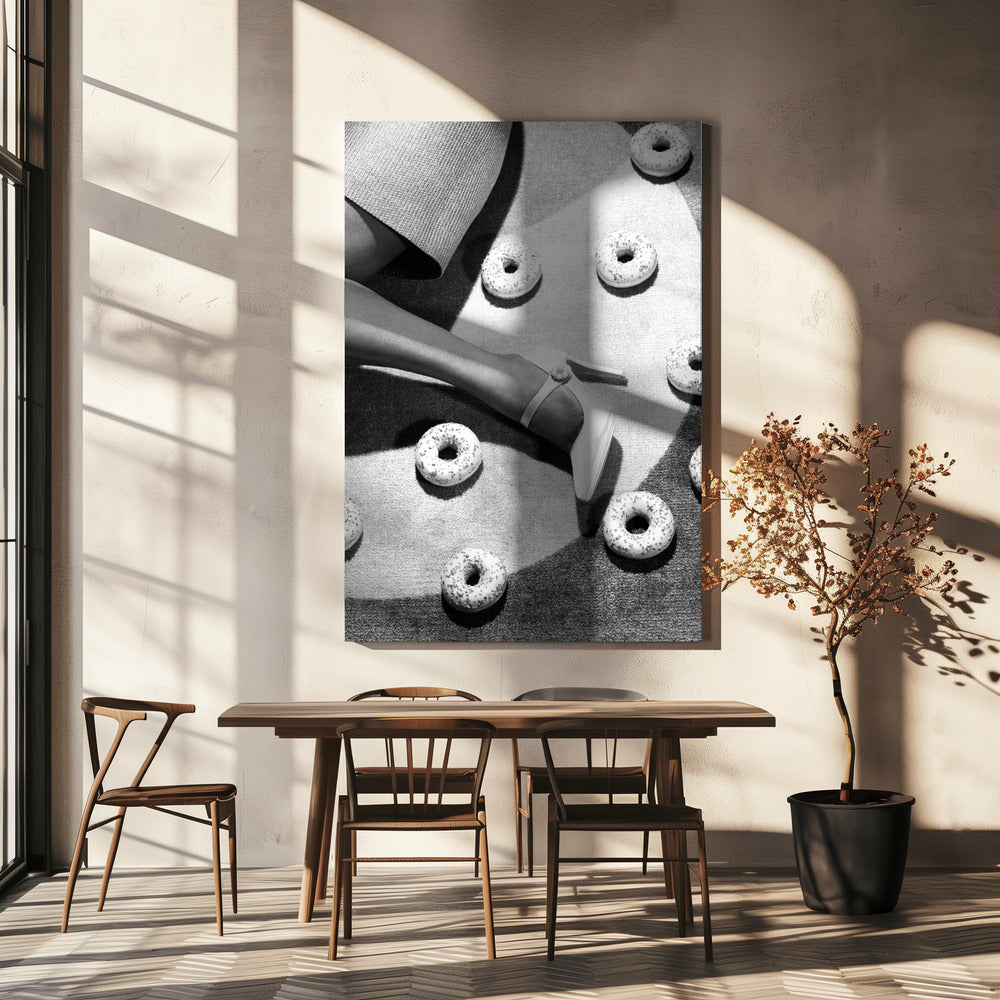 Disco 2 Svartvitt | Canvas