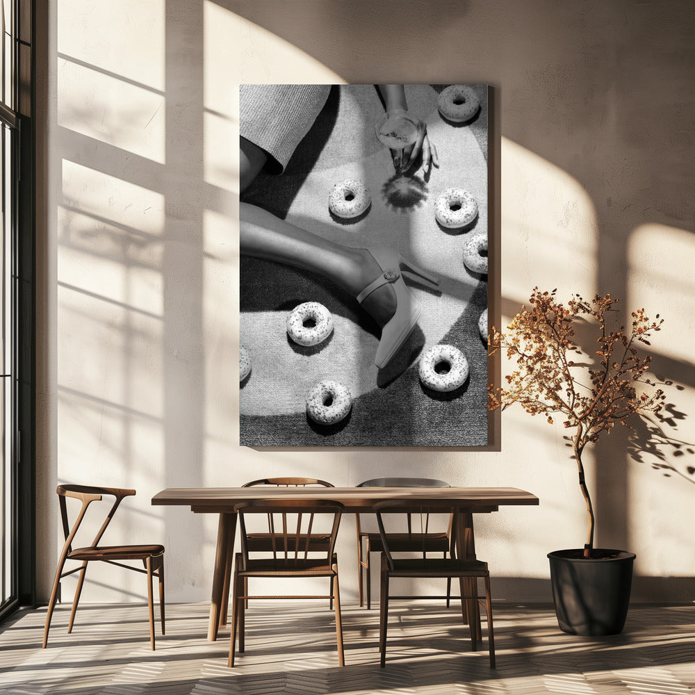 Disco svartvitt | Canvas