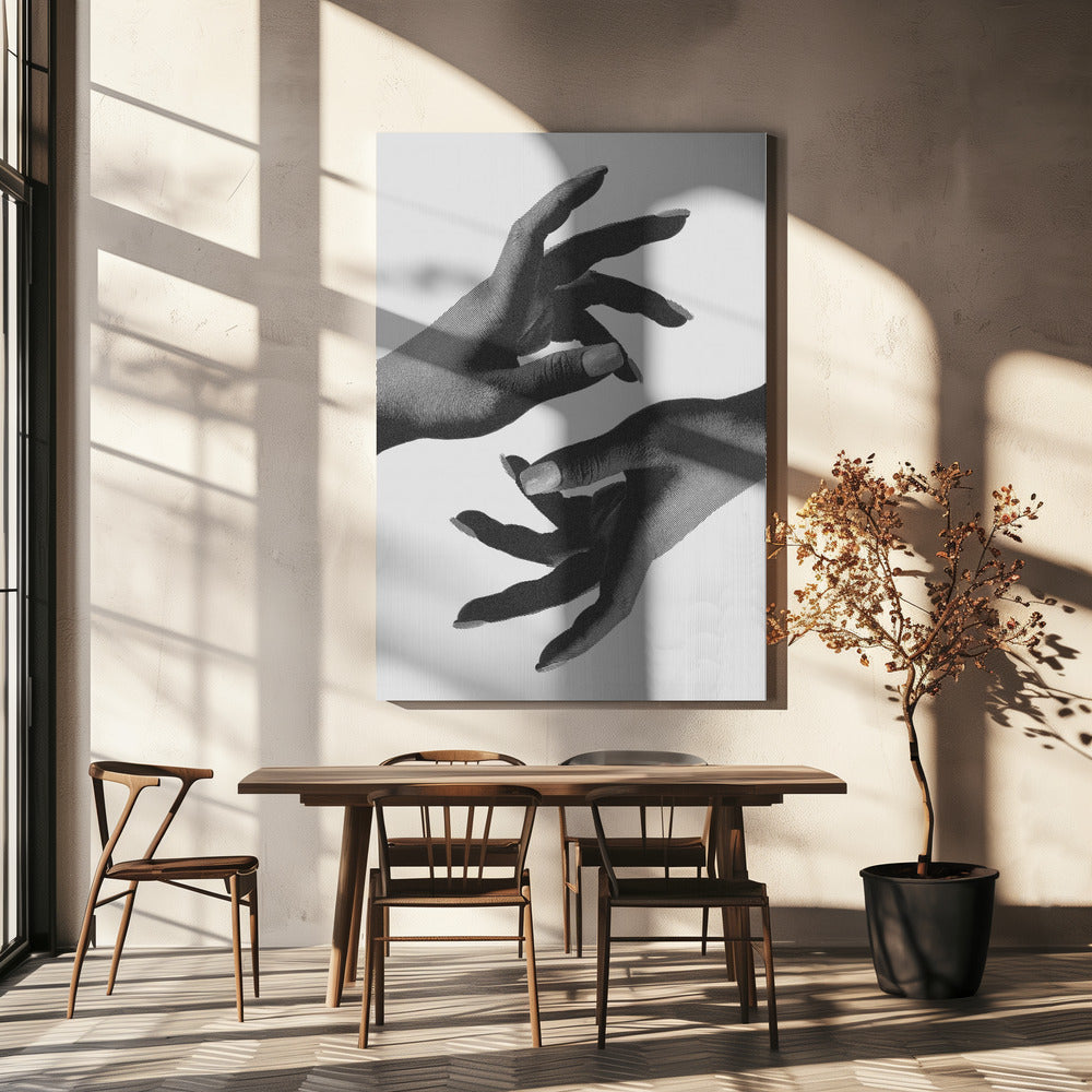Händer svartvita | Canvas