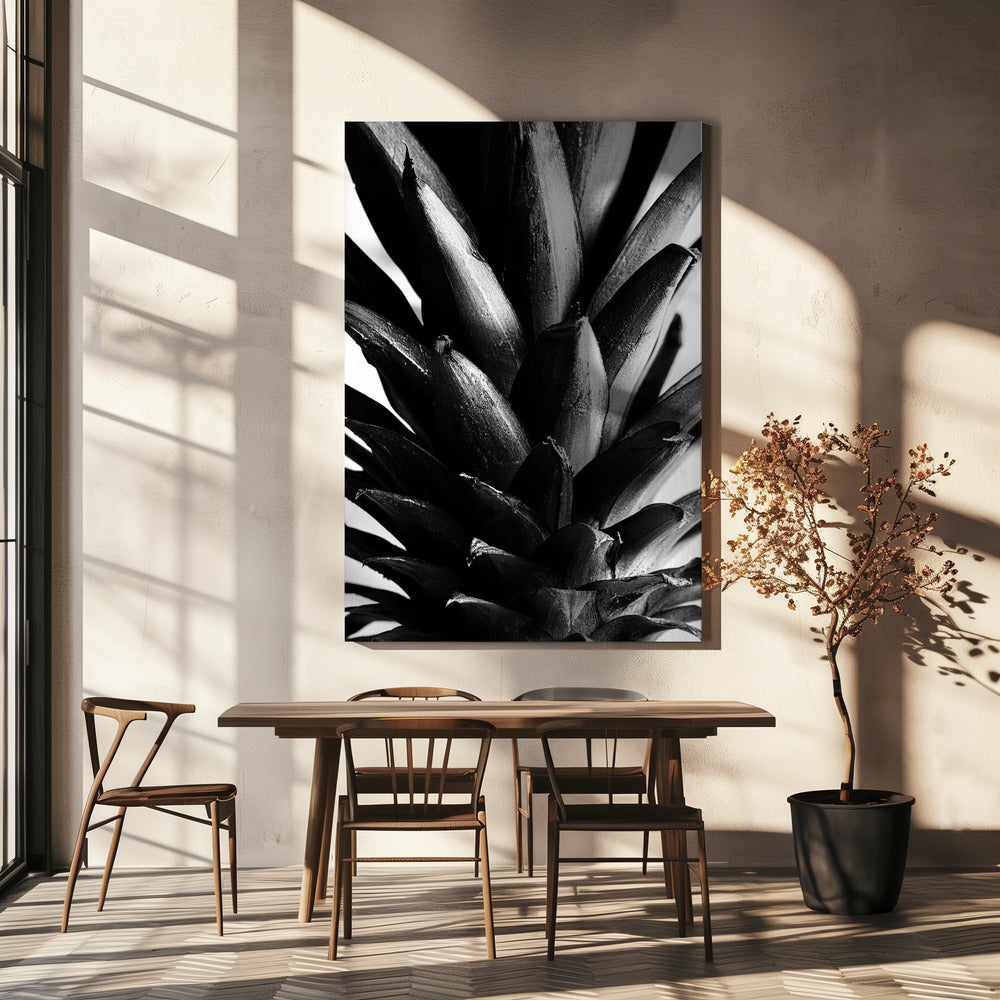 Svartvitt tall | Canvas