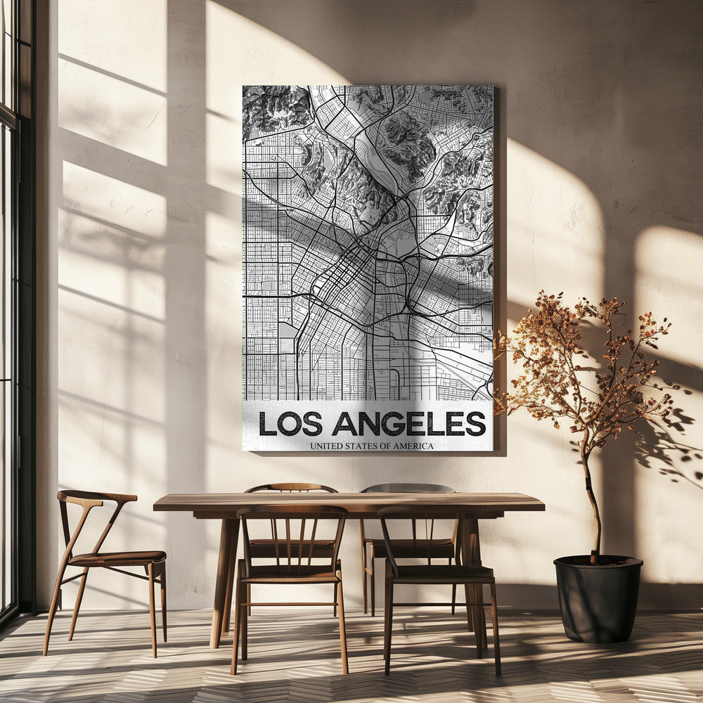 Los Angeles Vit | Canvas