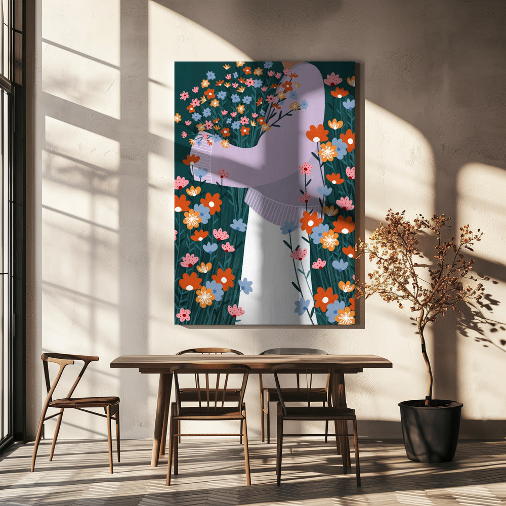 Vildblomsterträdgård | Canvas