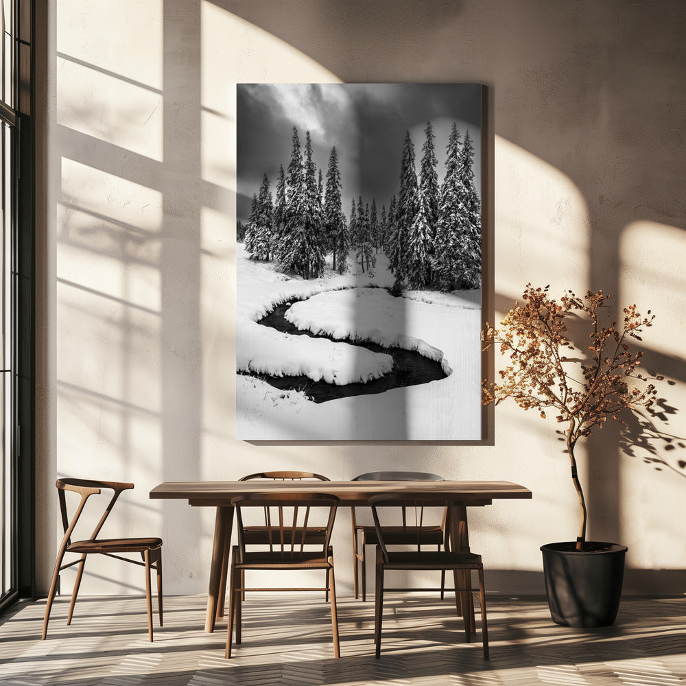 Första snön | Canvasduk