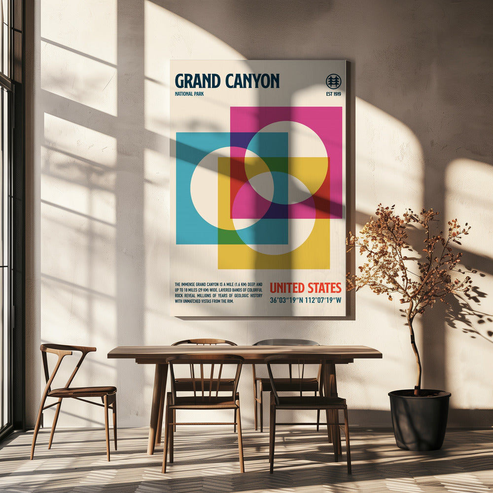 Reseposter för Grand Canyon nationalpark | Canvas