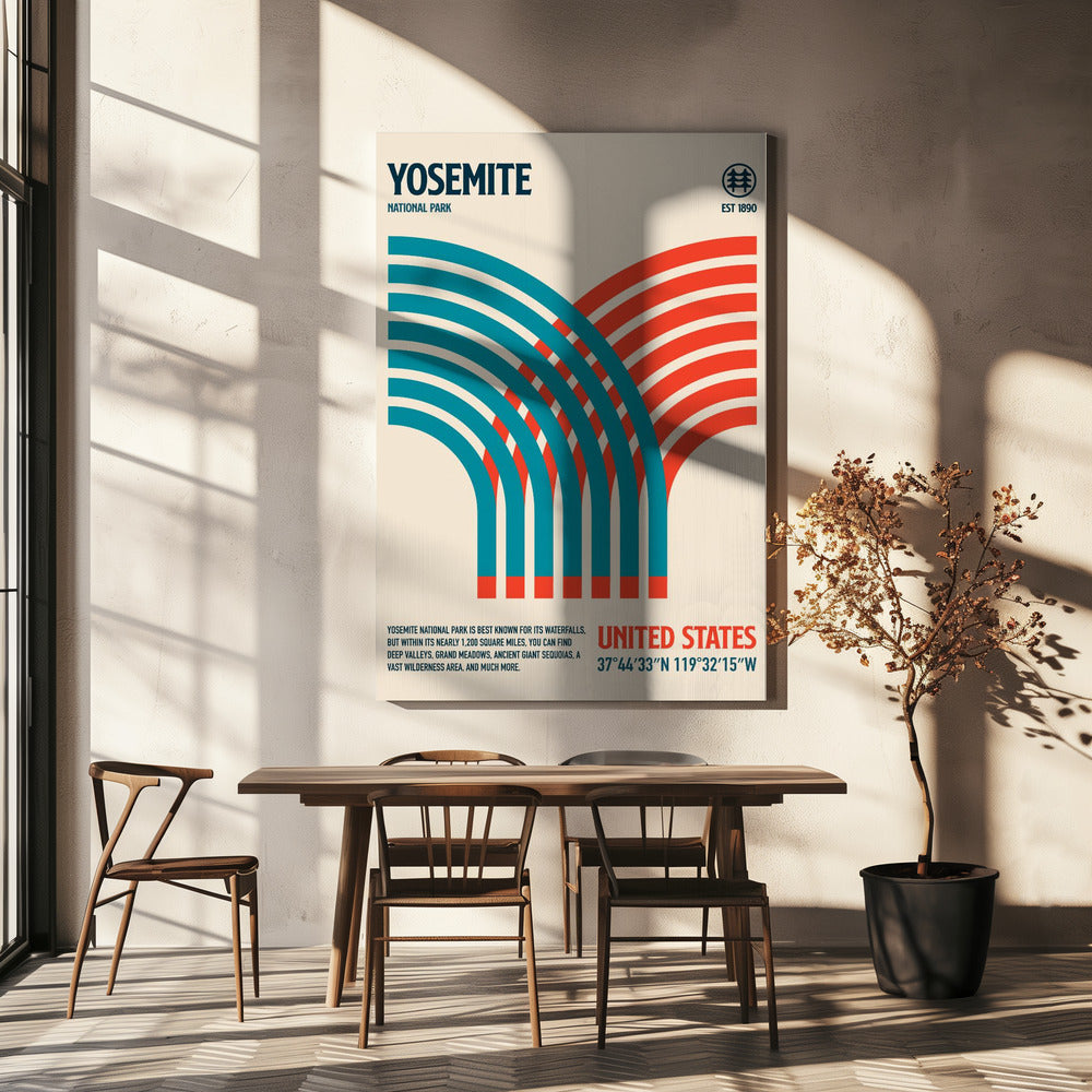 Resor till Yosemite nationalpark Poster | Canvas