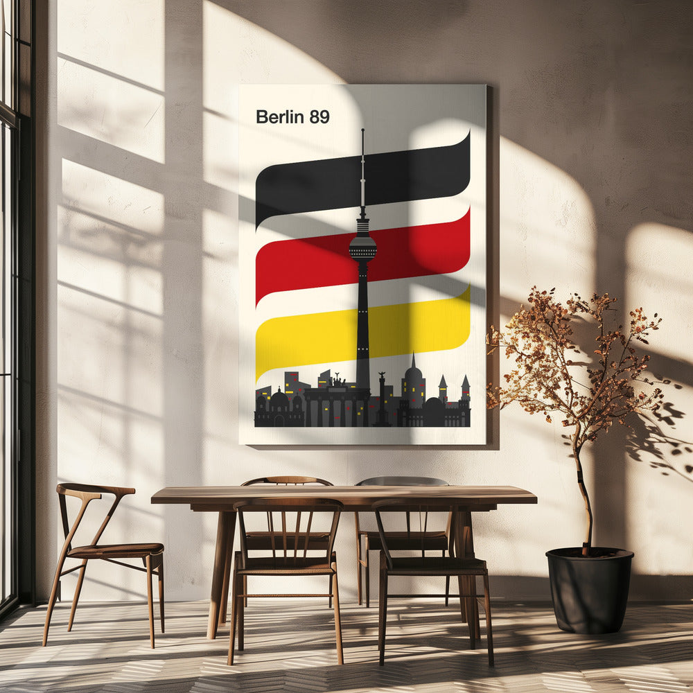 Berlin Retro Resetryck | Canvas