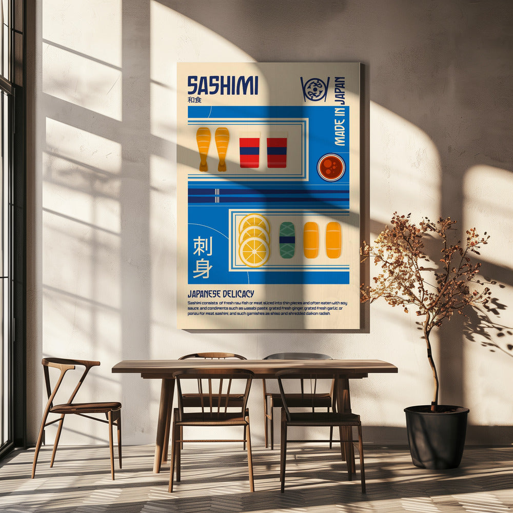 Sashimi japansk mattryck | Canvas