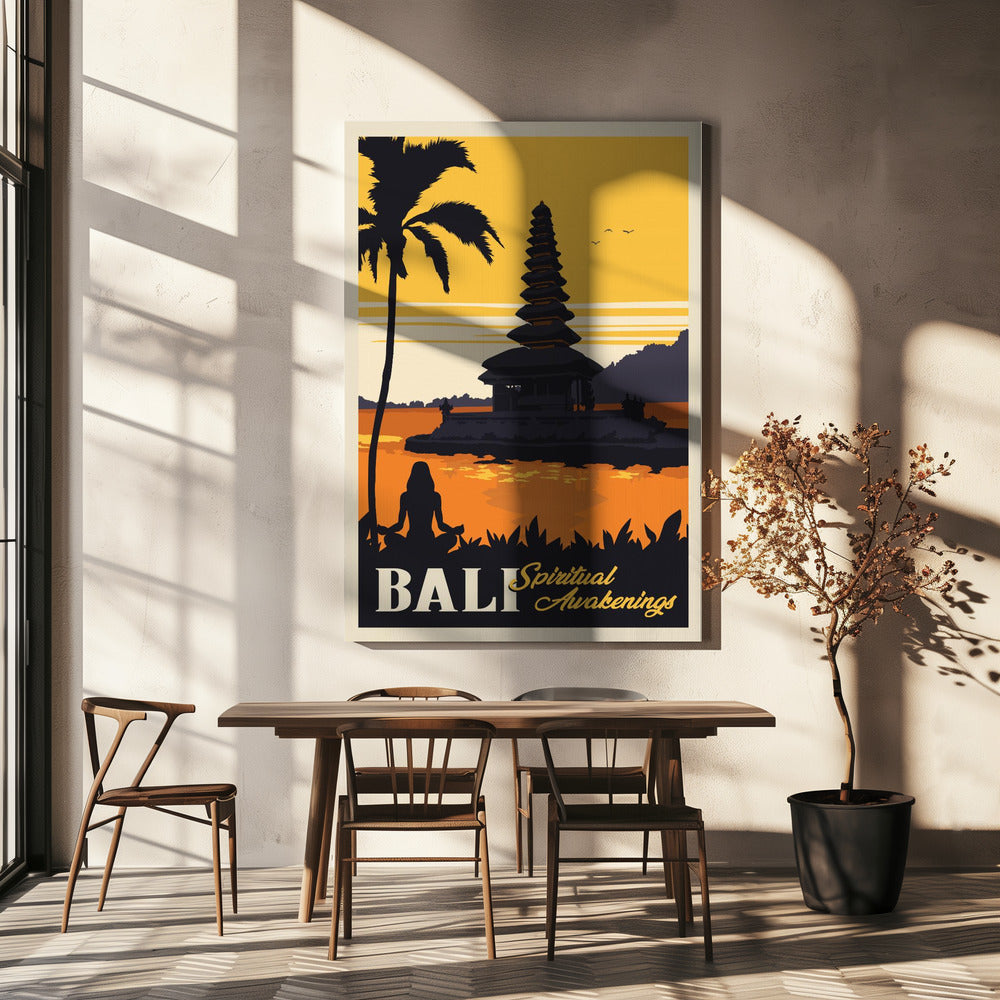 Resetryck på Bali | Canvastavla