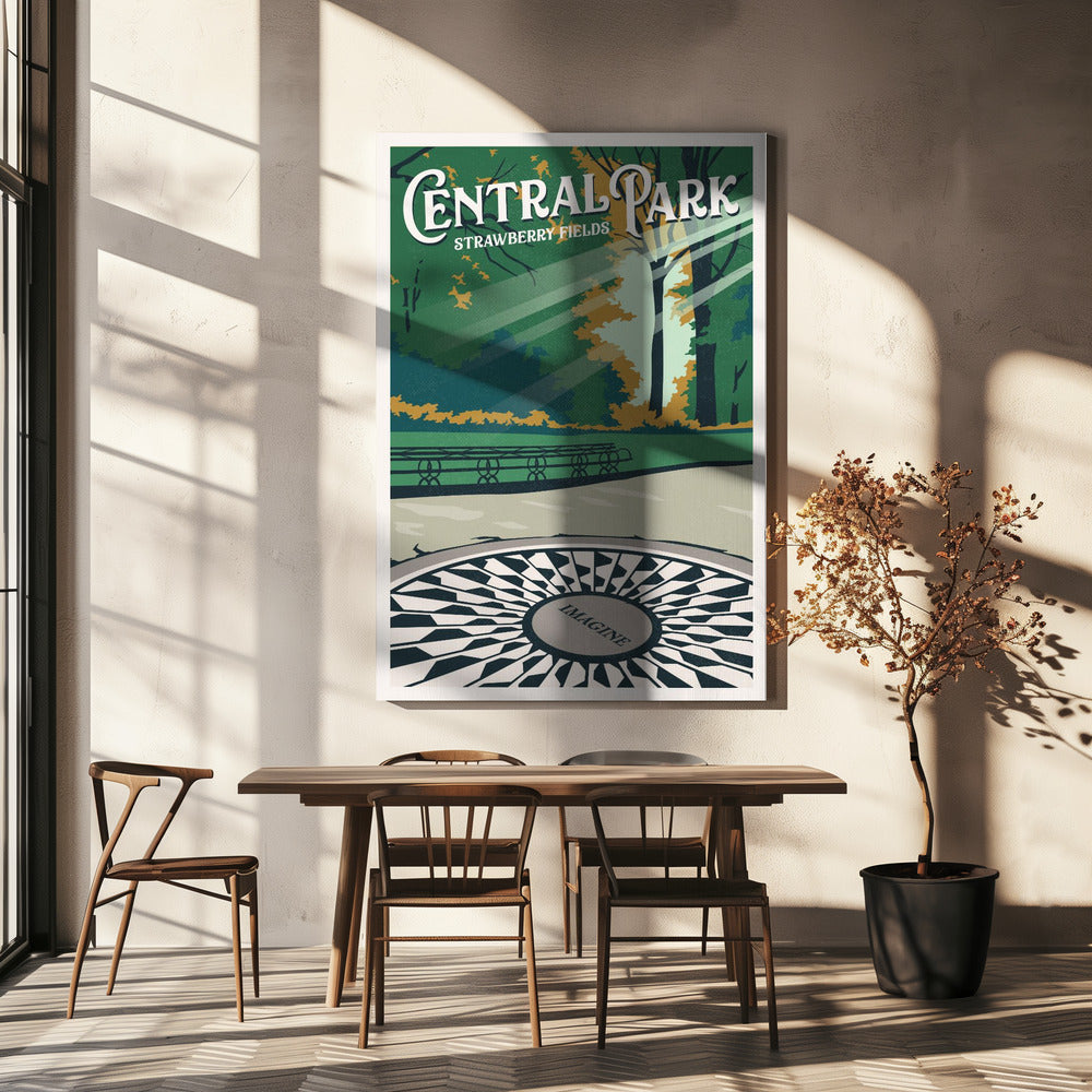 Resetavla i Central Park, New York | Canvastavla