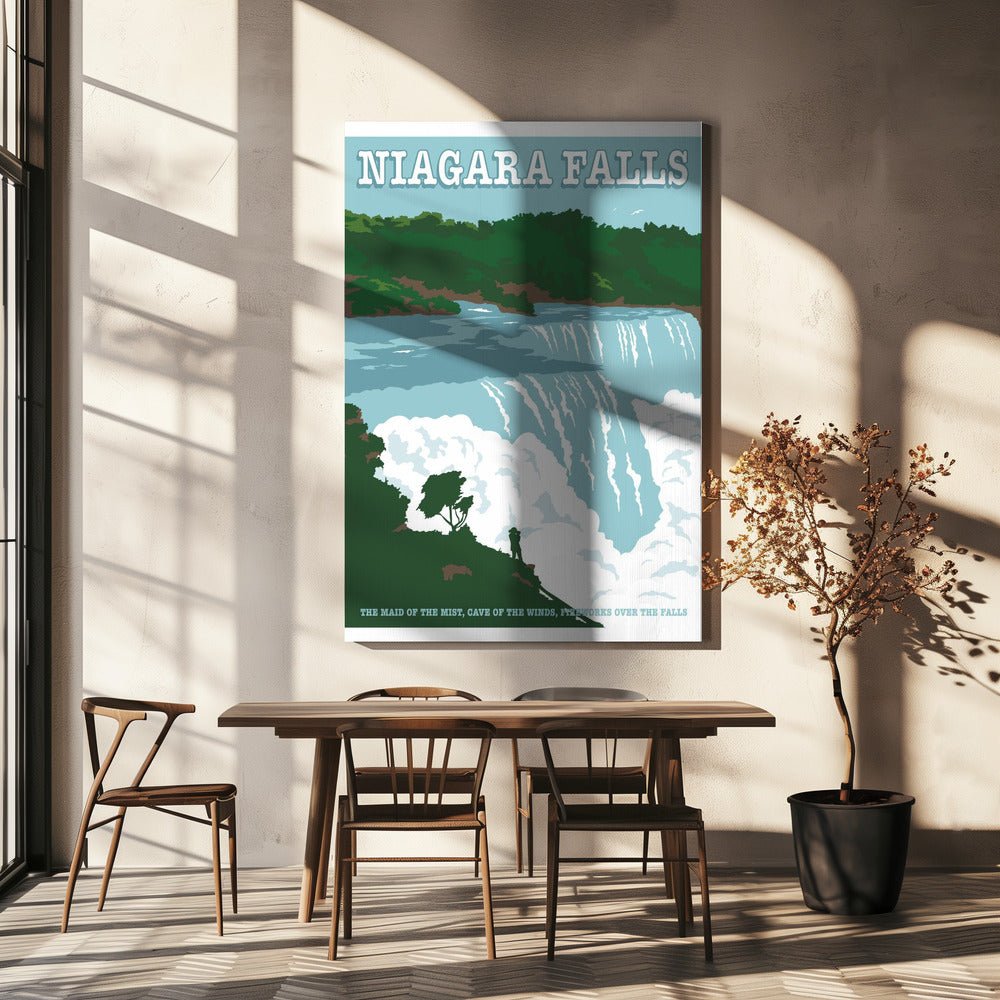 Niagarafallen Resetryck | Canvas