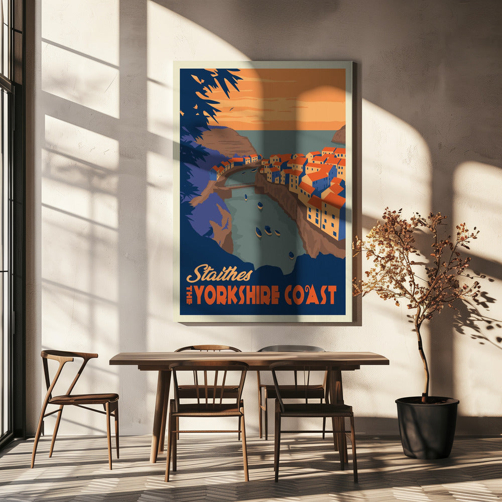 Staithes Yorkshire Resetryck | Canvas