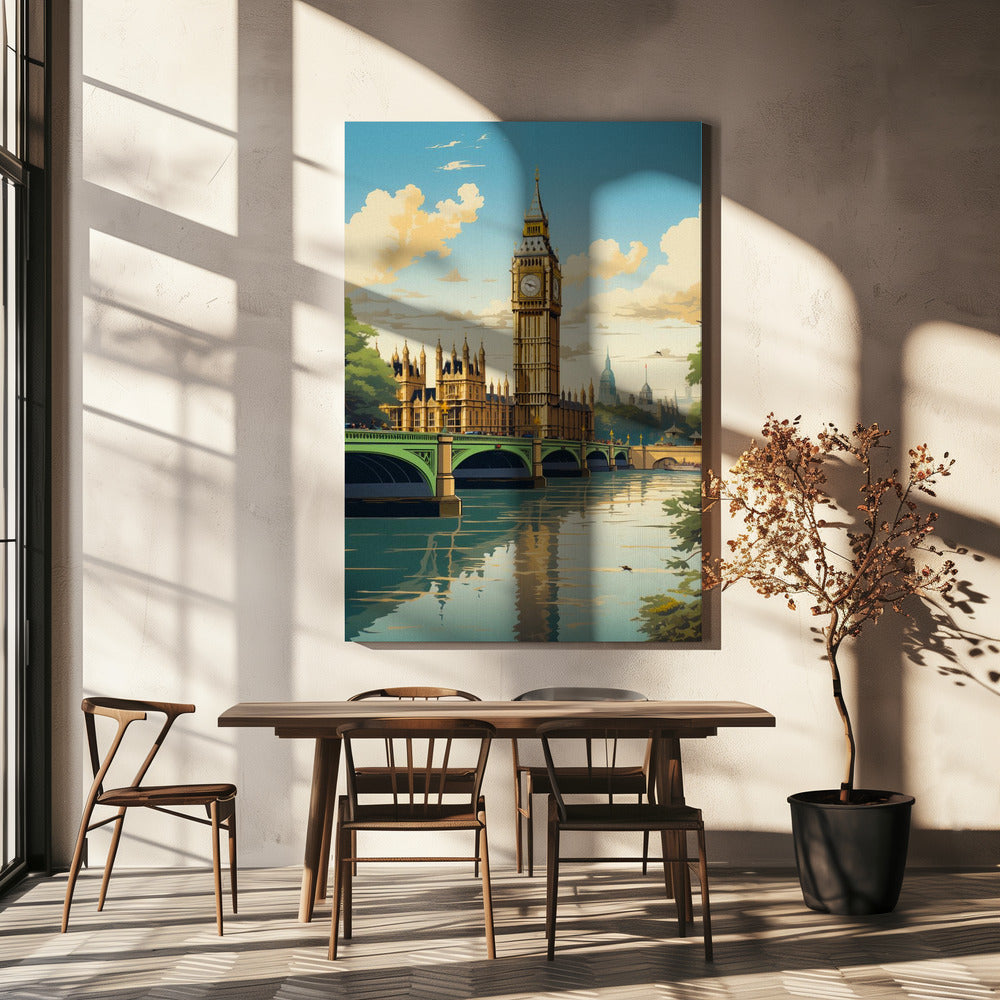 Vy över London | Canvastavla