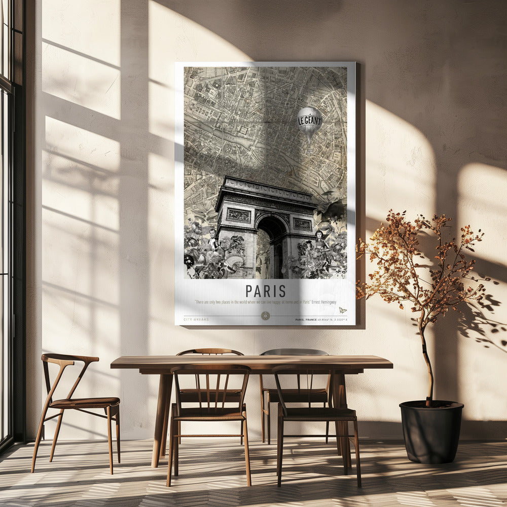 Paris (Stadsresor) | Canvastavla