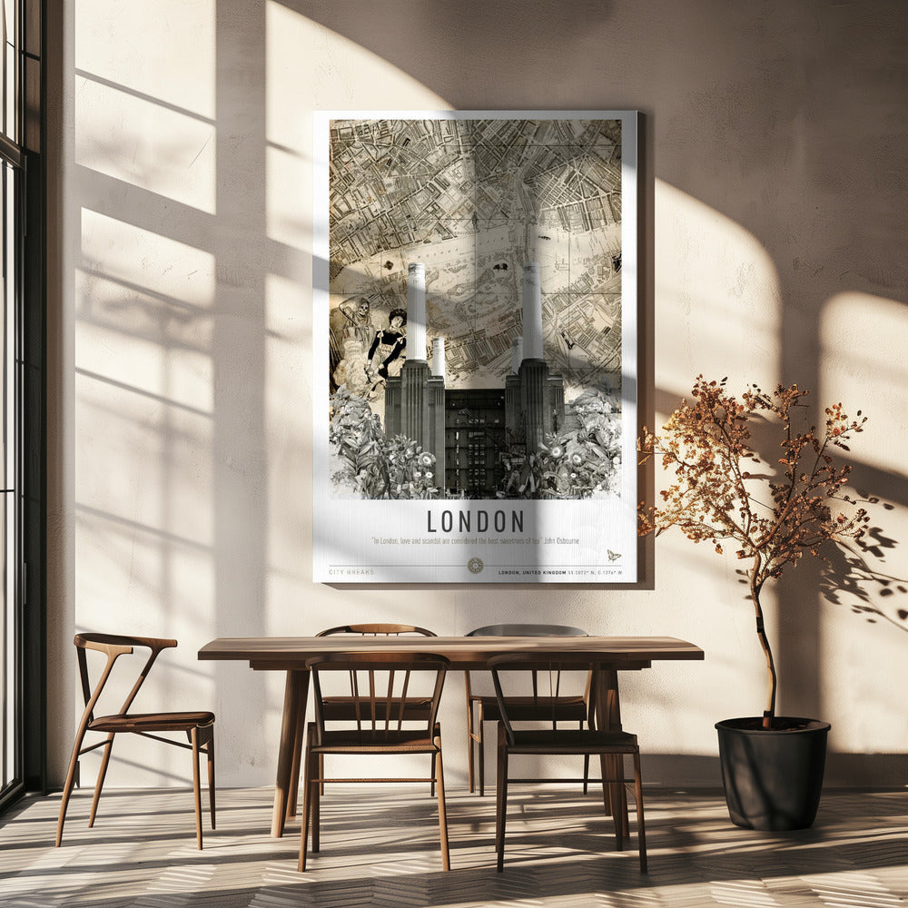 London Battersea (Stadsresor) | Canvastavla