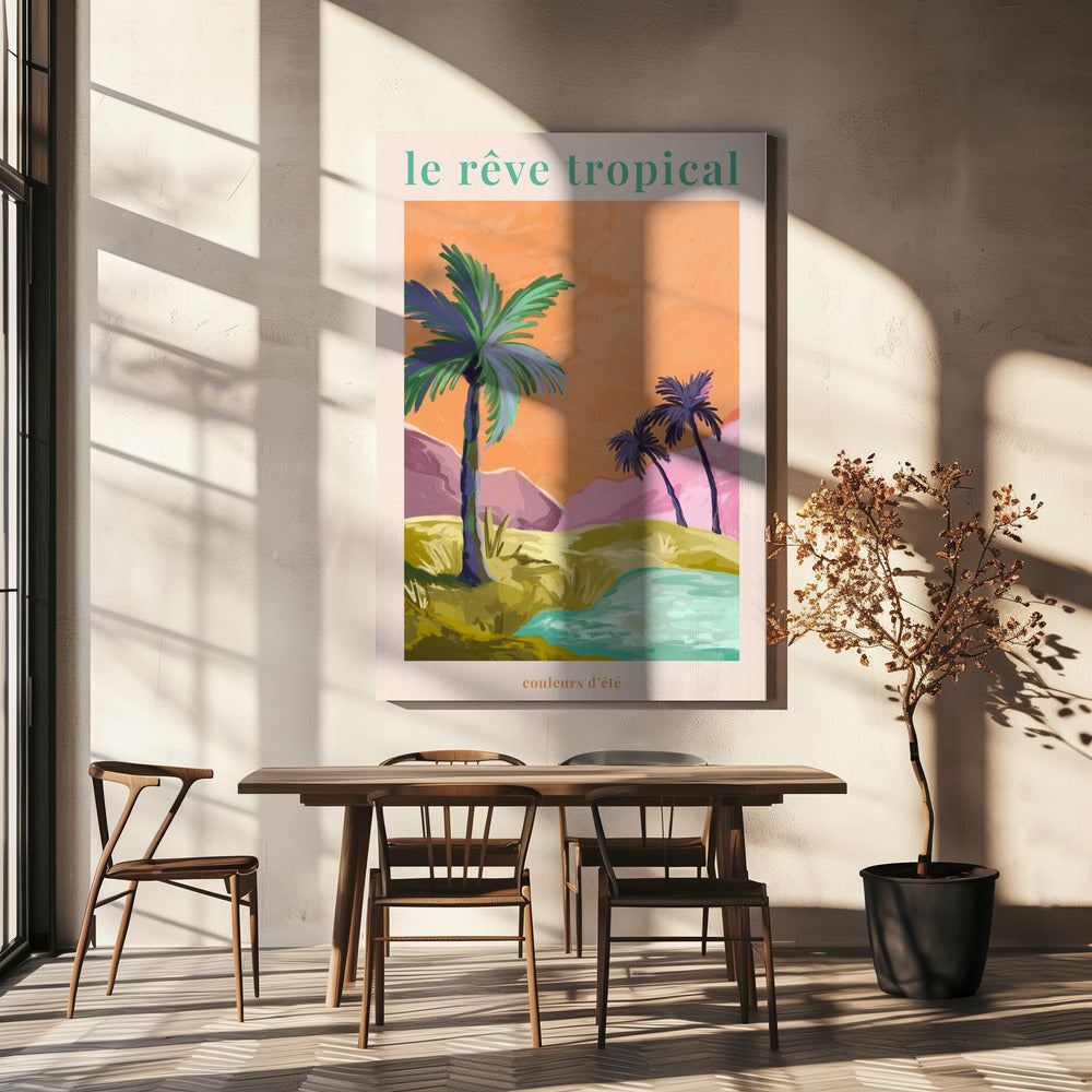 Den tropiska drömmen - Palmer | Canvas