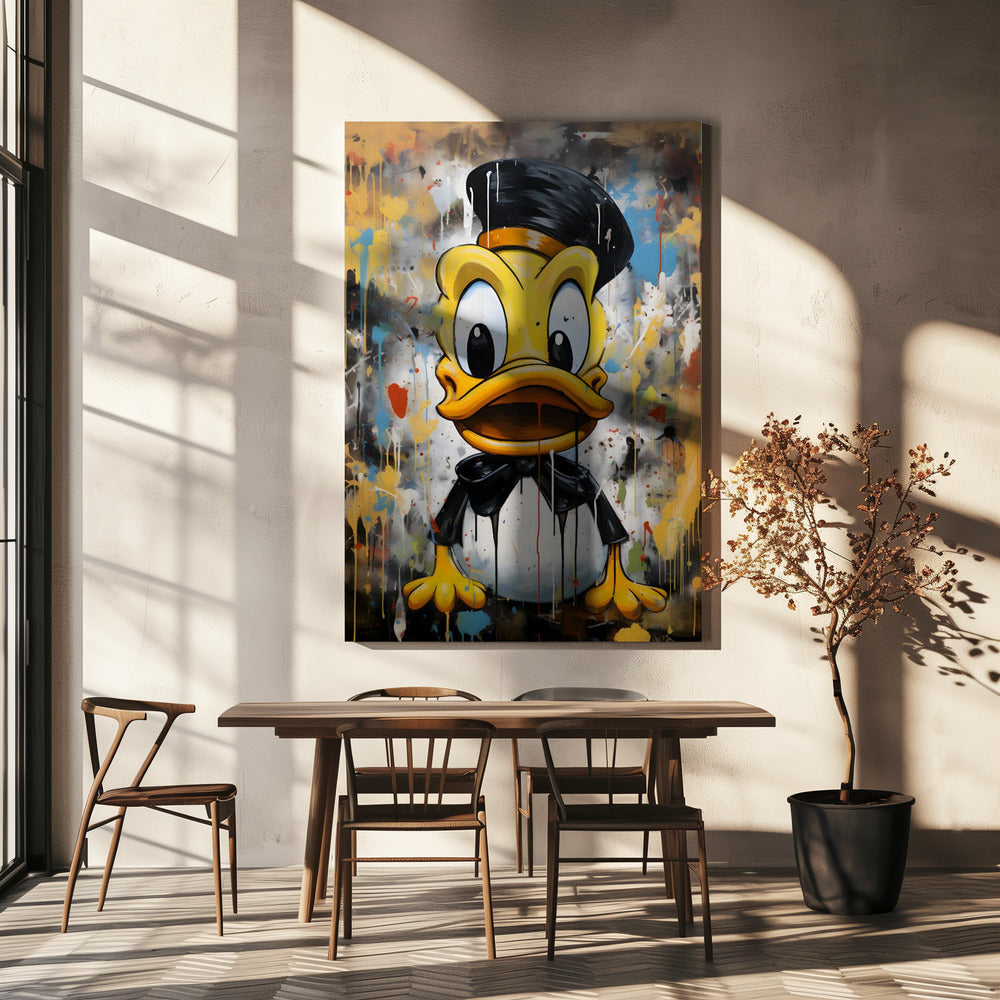 Gatukonst Anka | Canvas