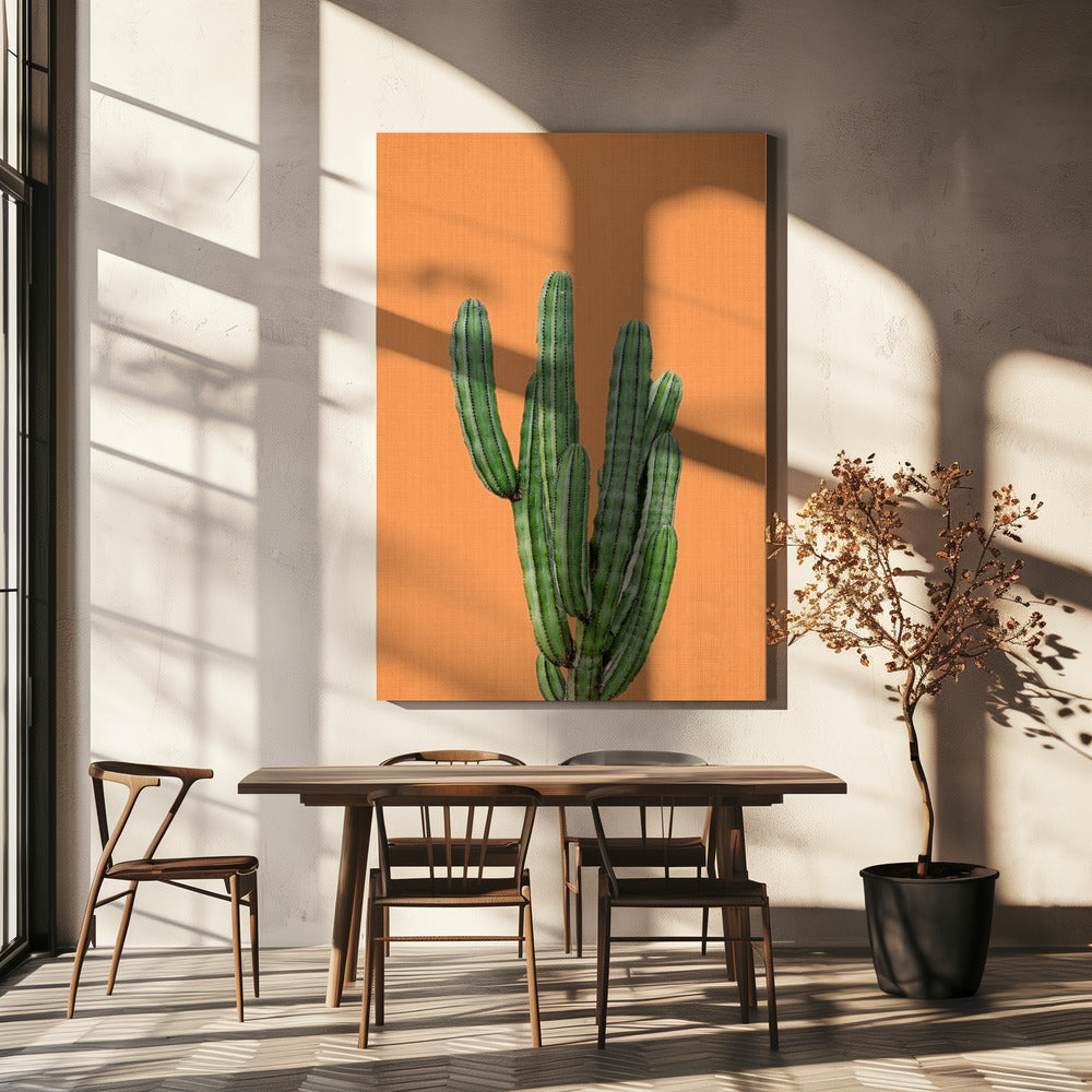 Orange kaktus | Canvas